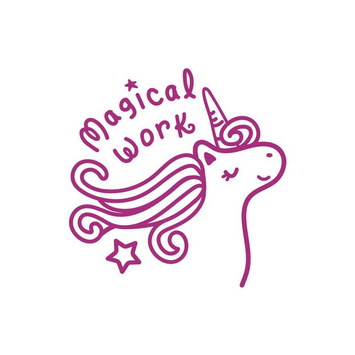 ATA Teacher's Stamp: Magical Work - Unicorn - ST1258
