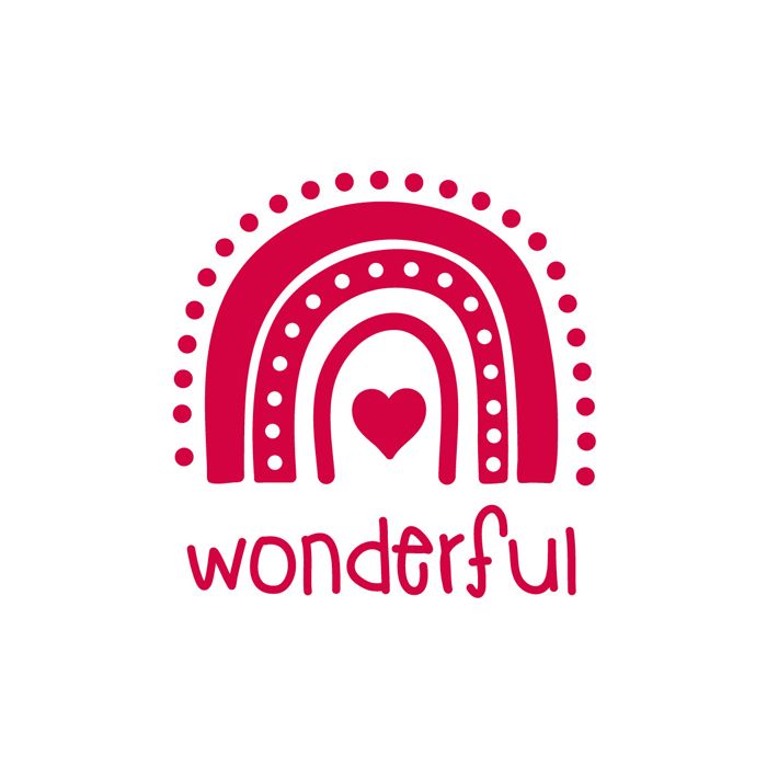 Wonderful Rainbow - Positivity & Wellbeing Merit Stamp ST1260