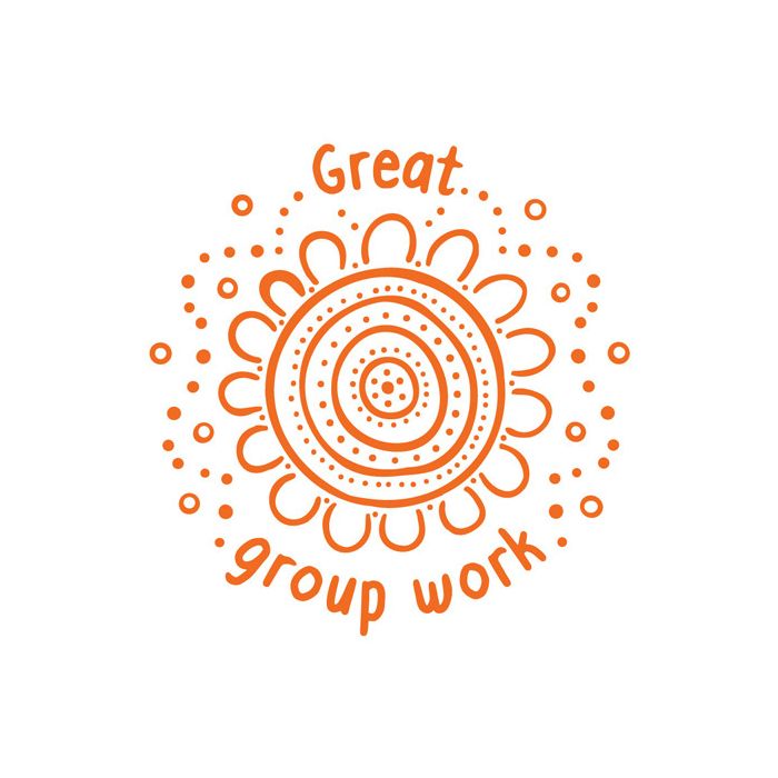 ATA Teacher's Stamp: Great Group Work - Country Connections Merit Stamp ST1291