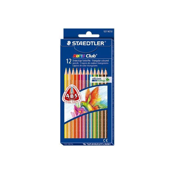 Staedtler Triangular Coloured Pencils 12pk