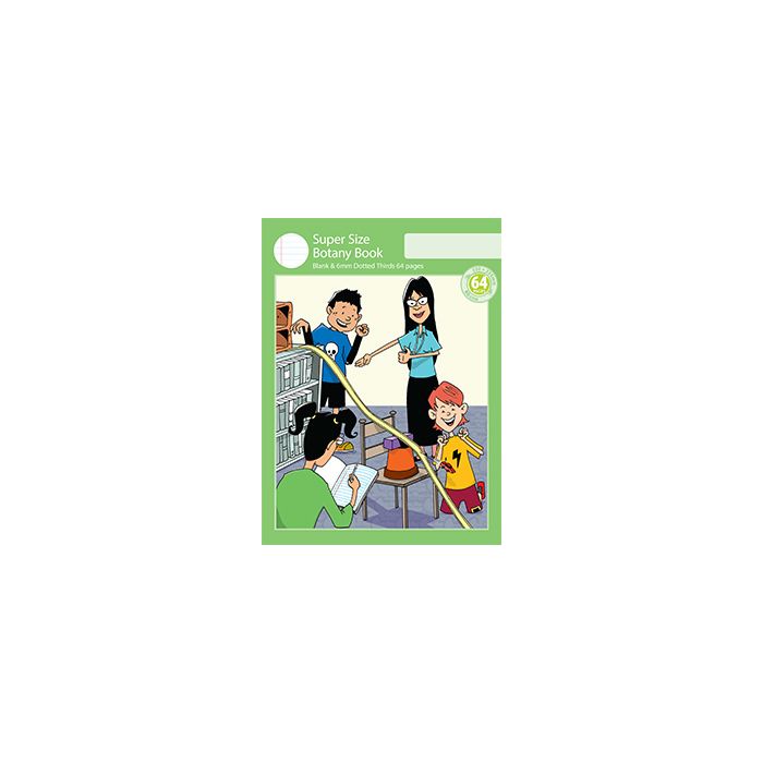 Super Size Botany Book 6mm Dotted Thirds 64pp