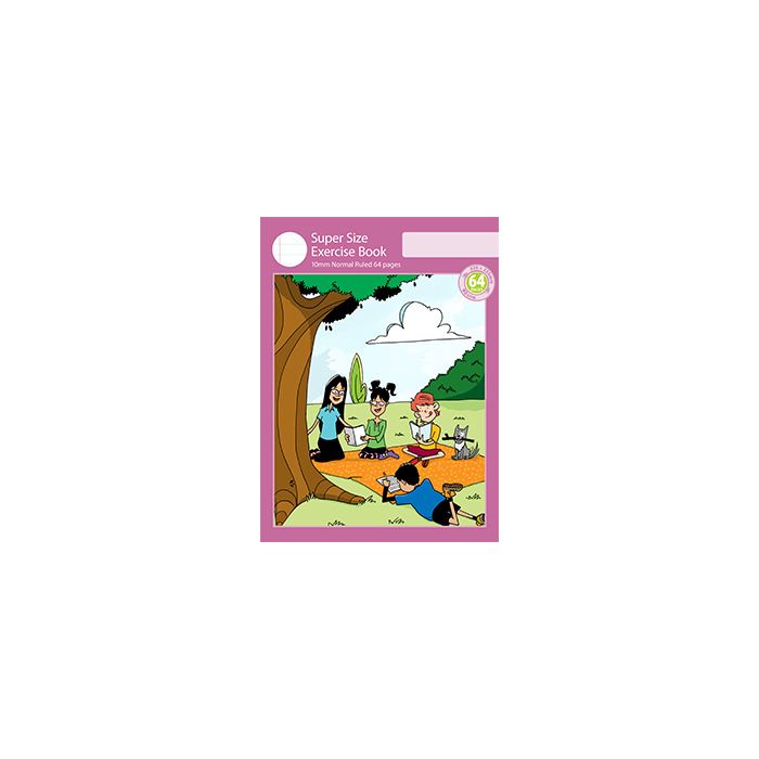 Super Size Exercise Book 10mm Normal Ruled 64pp