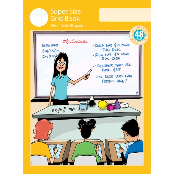 Super Size Grid Book 10mm Grid 48pp