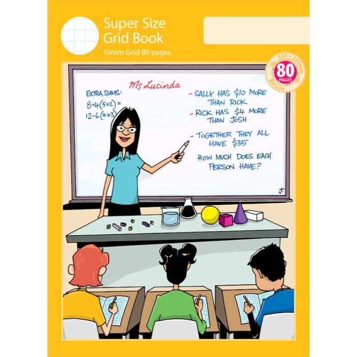 Super Size Grid Book 10mm Grid 80pp
