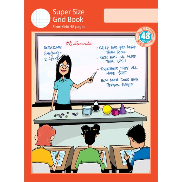 Super Size Grid Book 5mm Grid 48pp