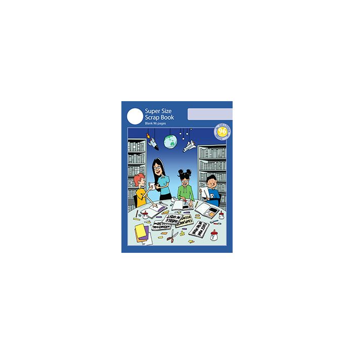 Super Size Scrap Book 96pp Blue Cover