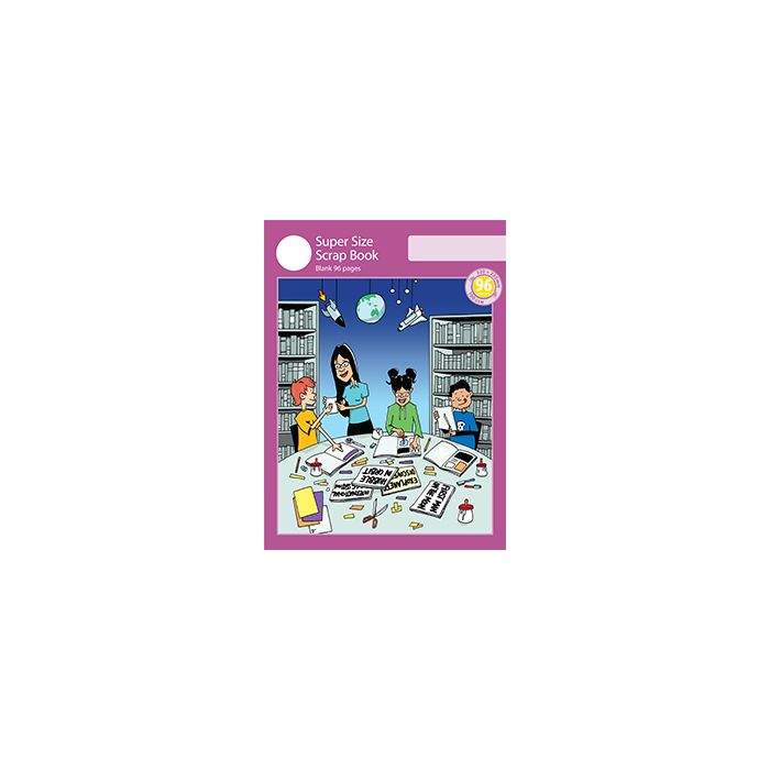Super Size Scrap Book 96pp Purple Cover