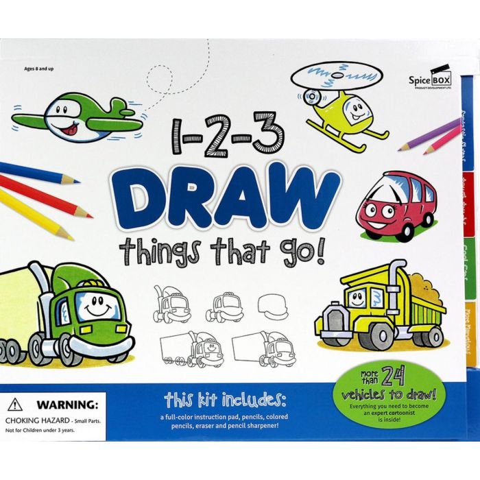 1-2-3 Draw Things that Go