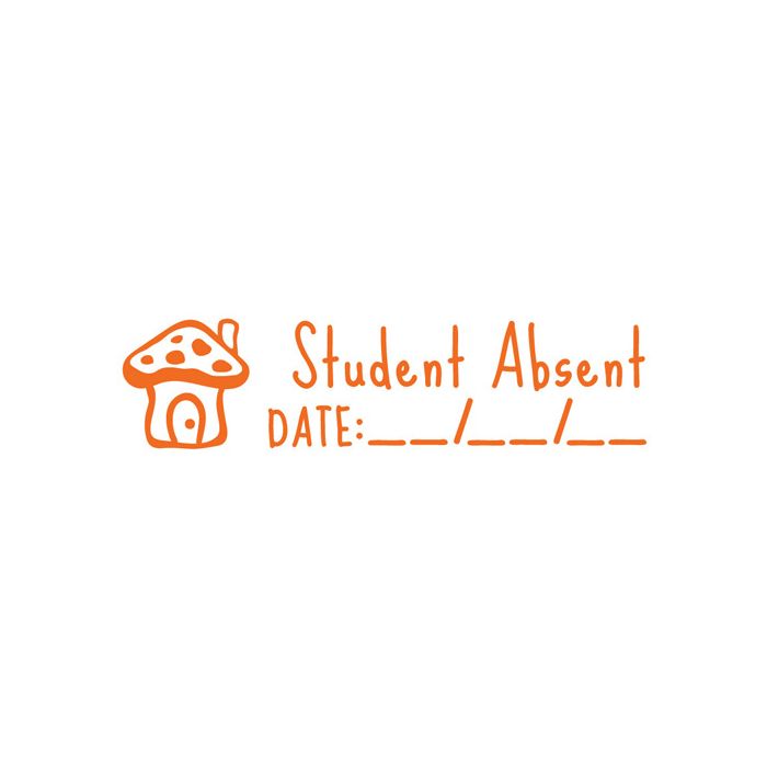 ATA Teacher's Stamp: Student Absent - 33mm x 9mm - TS2372