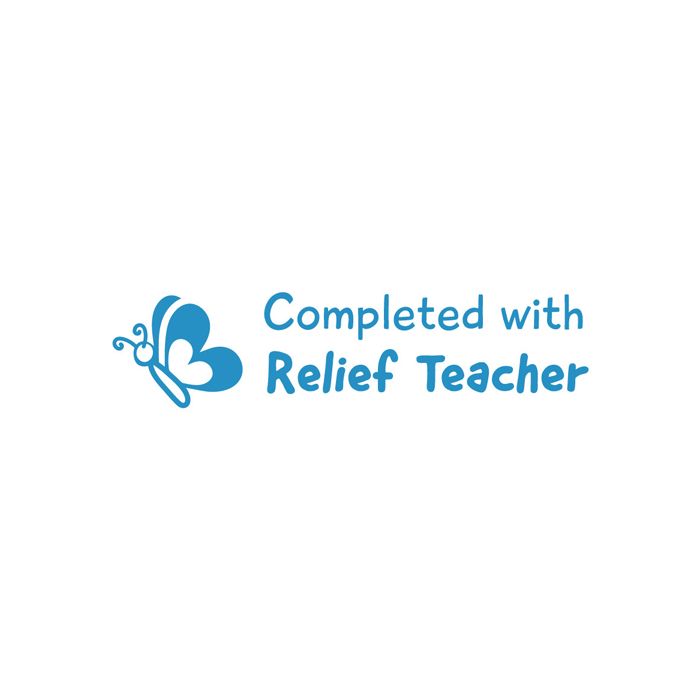 ATA Teacher's Stamp: Completed with Relief Teacher - TS2374