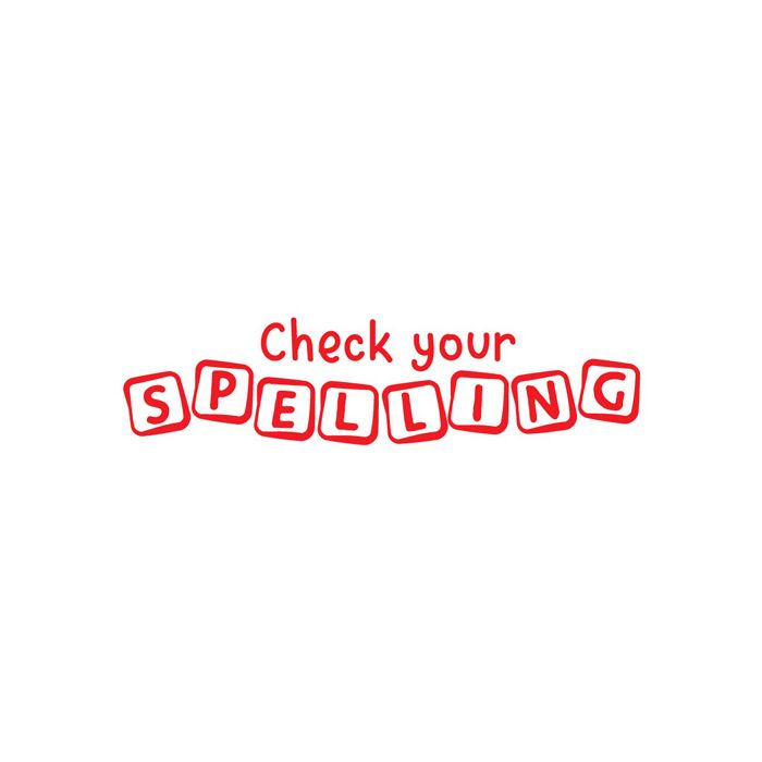 ATA Teacher's Stamp: Check Your Spelling - TS2375