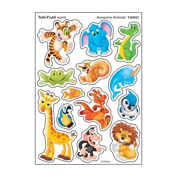 Scratch 'n Sniff Stinky Tutti-Frutti scent & Awesome Animals