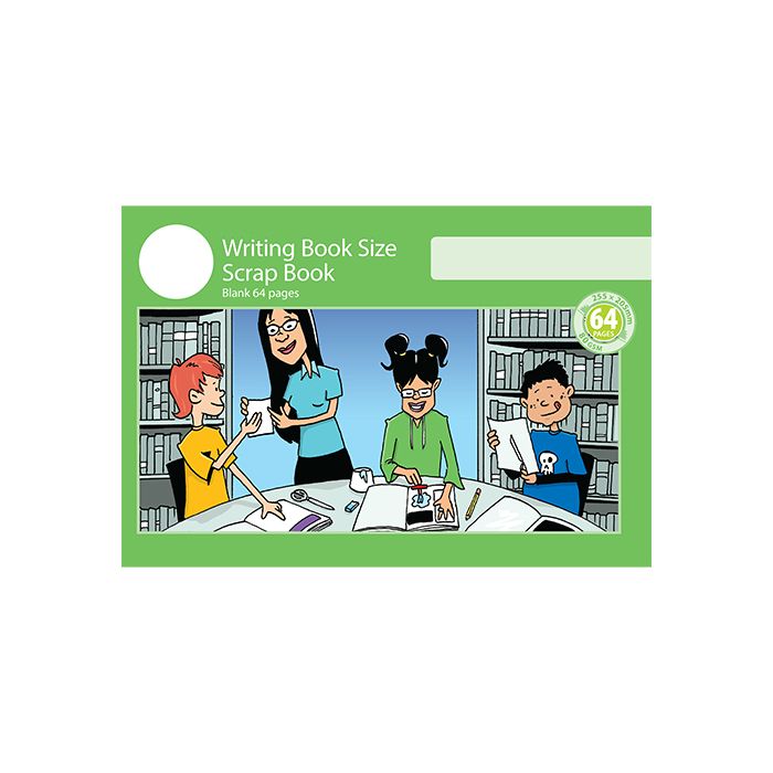 Writing Book Size Scrap Book 64pp Green Cover