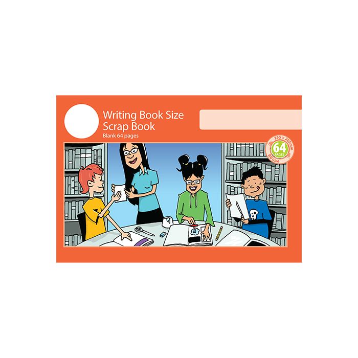Writing Book Size Scrap Book 64pp Red Cover
