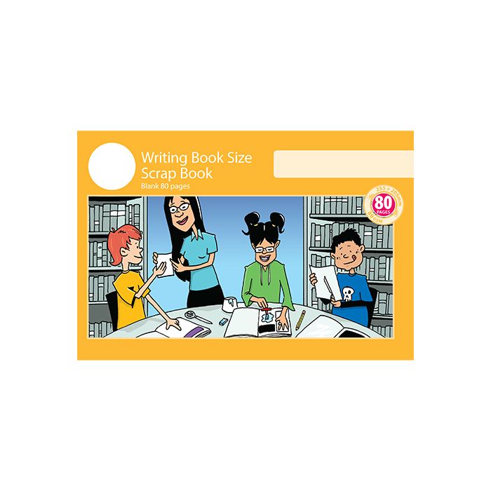 Writing Book Size Scrap Book 80pp Yellow Cover