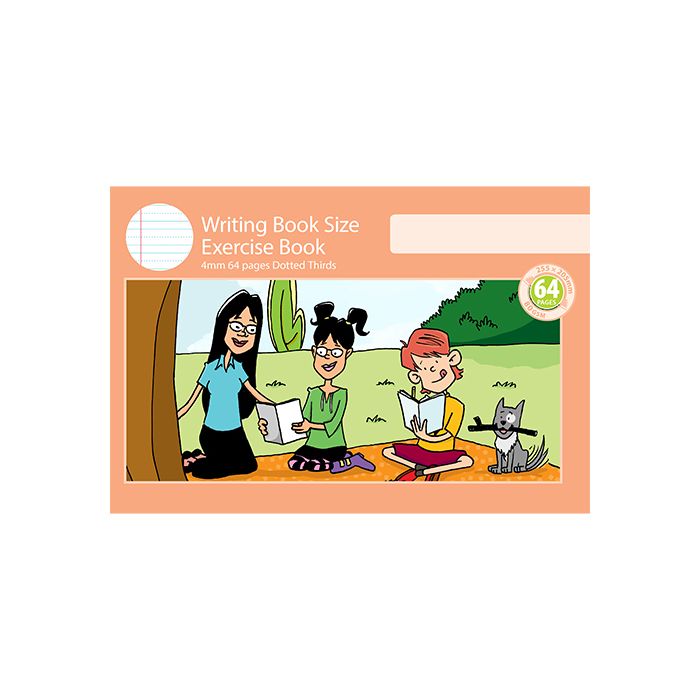 Writing Book Size Exercise Book 4mm Dotted Thirds 64pp