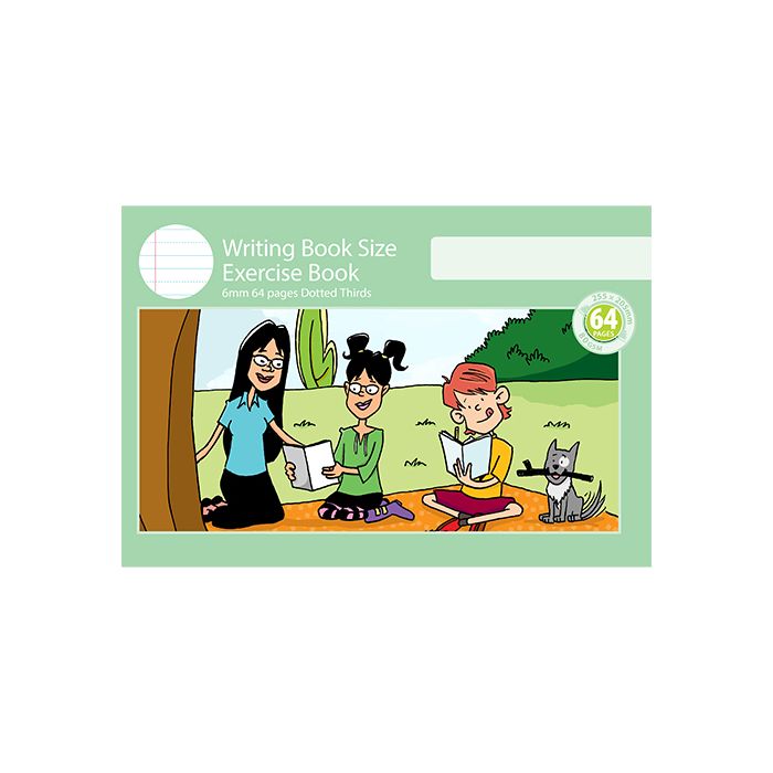 Writing Book Size Exercise Book 6mm Dotted Thirds 64pp