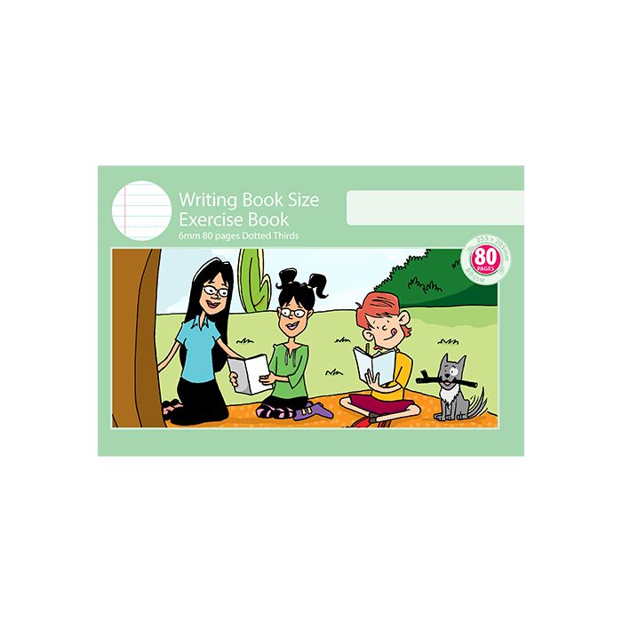 Writing Book Size Exercise Book 6mm Dotted Thirds 80pp