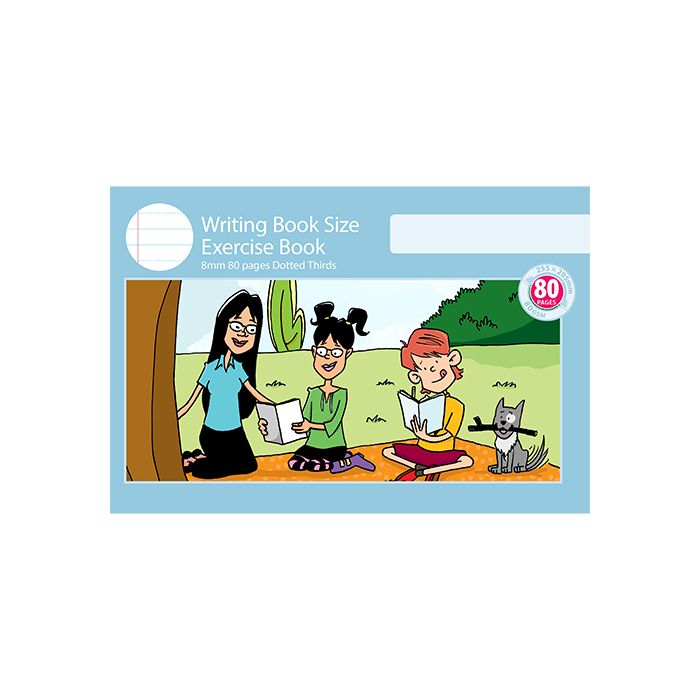 Writing Book Size Exercise Book 8mm Dotted Thirds 80pp