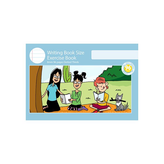 Writing Book Size Exercise Book 8mm Dotted Thirds 96pp