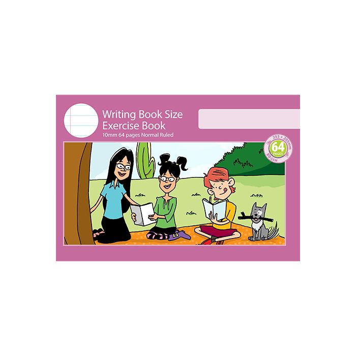 Writing Book Size Exercise Book 10mm Normal Ruled 64pp