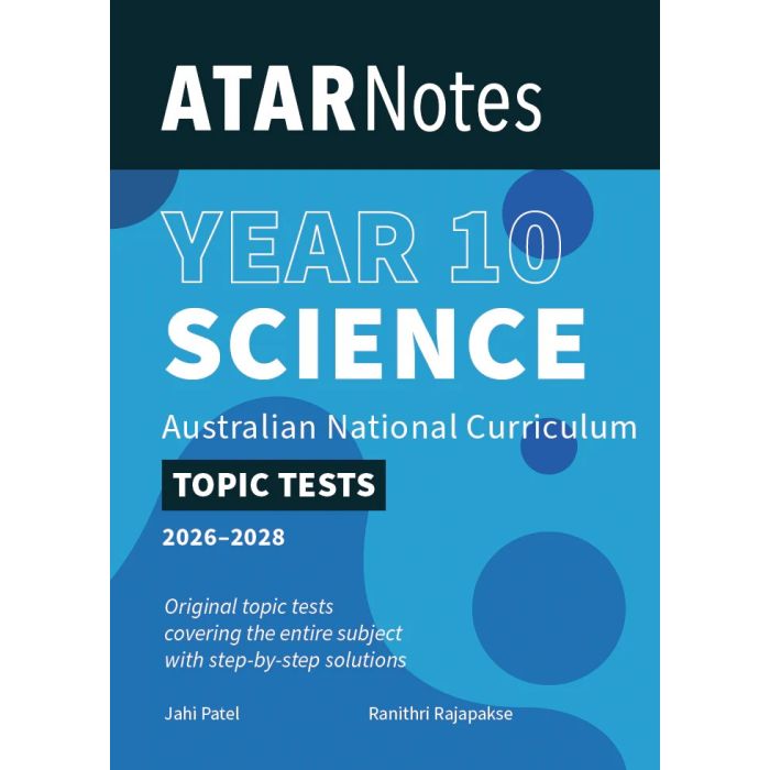 ATAR Notes Year 10 Science Topic Tests (2026-2028)