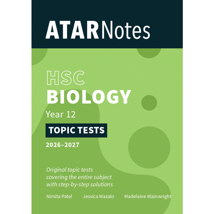 ATAR Notes HSC Year 12 Biology Topic Tests (2026-2027)