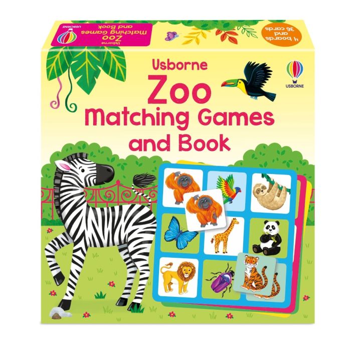 Usborne Zoo Matching Games and Book