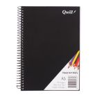 Quill A5 Visual Art Diary PP 110gsm 120 Pages - Black