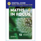 Maths in Focus Year 12 Mathematics Advanced 4e Nelson MindTap Digital (Code Emailed)