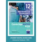 CambridgeMATHS NSW Stage 6 Standard 2 Year 12 2e Digital (Code Emailed) [Temporarily out of stock]