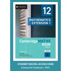 CambridgeMATHS NSW Stage 6 Extension 1 Year 12 2e Digital (Code Emailed)