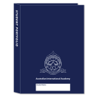AIA A4 Blue 4-ring folder