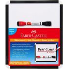Faber-Castell Magnetic Whiteboard with 1 bi-colour whiteboard marker