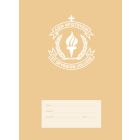 St Spyridon-crested Super Size Exercise Book 8mm 128pp Normal Ruled (Beige)