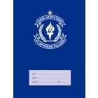 St Spyridon-crested Super Size Exercise Book 8mm 128pp Normal Ruled (Dark Blue)