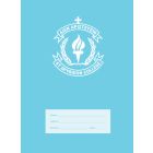 St Spyridon-crested Super Size Exercise Book 8mm 128pp Normal Ruled (Light Blue)