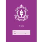 St Spyridon-crested Super Size Exercise Book 8mm 128pp Normal Ruled (Purple)