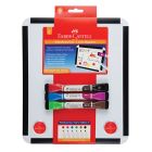 Faber-Castell Magnetic Whiteboard with 3 bi-colour whiteboard markers