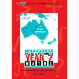 Facts And Formulas Year 7 All Levels Warwick Marlin 9781875462155 Five Senses Education