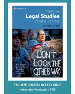 Cambridge Legal Studies Stage 6 Year 12 6e digital (Code Emailed)