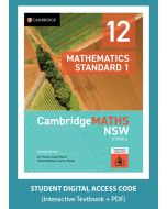CambridgeMATHS NSW Stage 6 Standard 1 Year 12 2e Digital (Code Emailed)