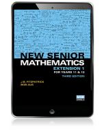 New Senior Mathematics Extension 1 Year 11 & 12 eBook 3e (Code Emailed)