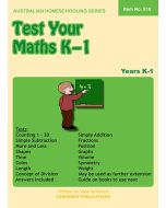 Test Your Maths K to 1 (Item No. 518)