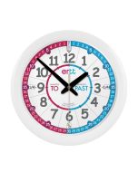 EasyRead Time Teacher Children's Wall Clock - Red/Blue Face (Ages 5-12)