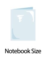 Notebook Size Clear Plastic Cover