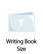Writing Book Size Clear Plastic Cover