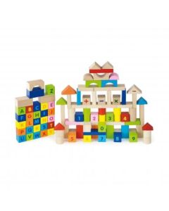 100pc Block Set - Alphabet & Number