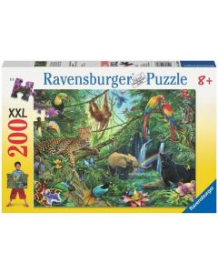 Animals in the Jungle 200 Piece Puzzle (Ages 8+)