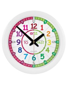 EasyRead Time Teacher Children's Wall Clock - Rainbow Face (Ages 5-12)